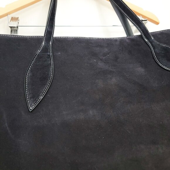Little Liffner Mega Sprout Tote in Black Suede NWT - Picture 4 of 11